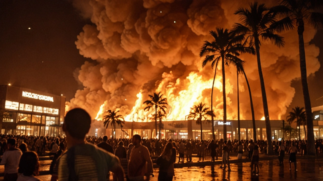 Incêndio Devastador Destrói Shopping Popular em Cuiabá, Mato Grosso