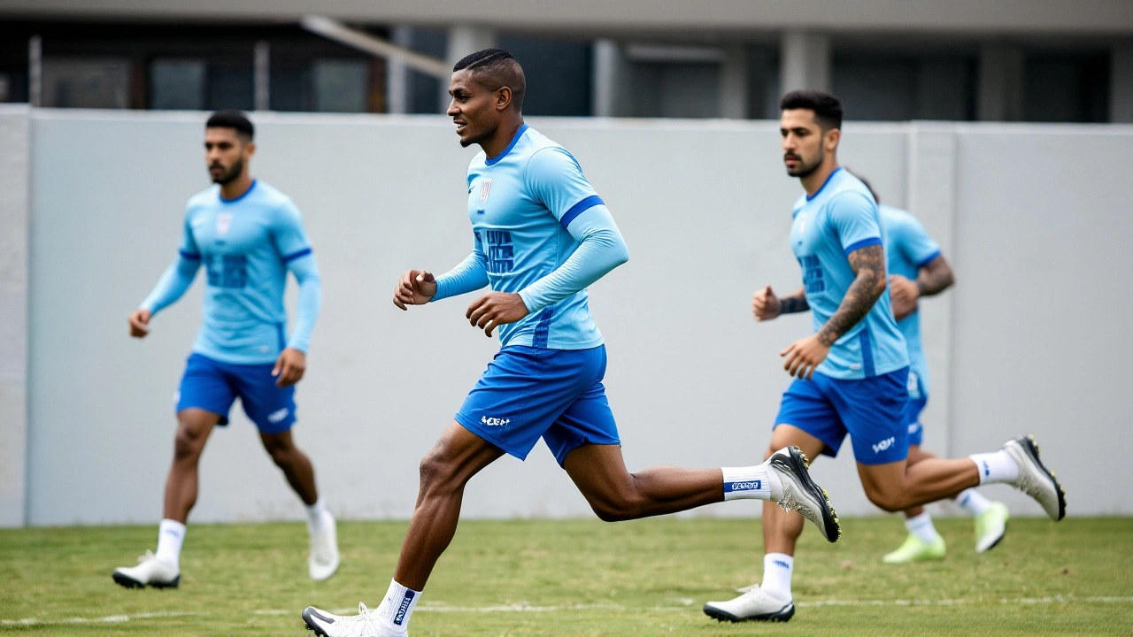 Cléber descansa no treino antes da viagem do Avaí a Belém